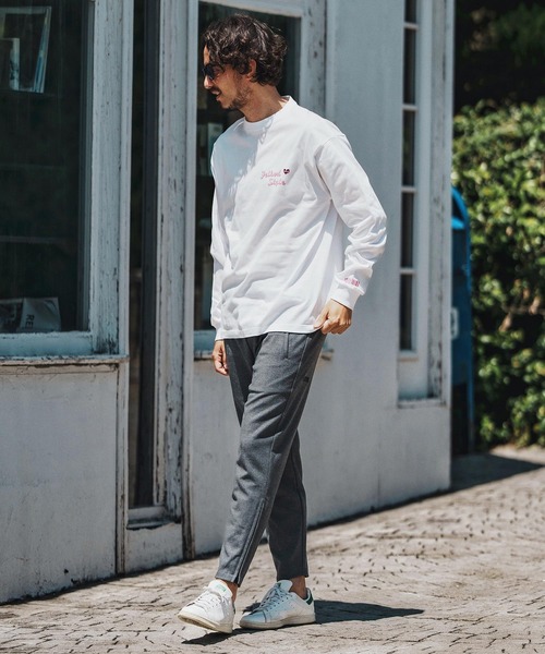 felkod（フィルコッド）の「mlt5269- 3D Logo Print Long Sleeve Tee カットソー（Tシャツ/カットソー・メンズ・ホワイト×ブラック/ホワイト×ピンク/ブラック×ピンク・S/M/L/XL）」の15枚目の写真