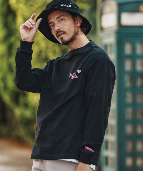 felkod（フィルコッド）の「mlt5269- 3D Logo Print Long Sleeve Tee カットソー（Tシャツ/カットソー・メンズ・ホワイト×ブラック/ホワイト×ピンク/ブラック×ピンク・S/M/L/XL）」の16枚目の写真
