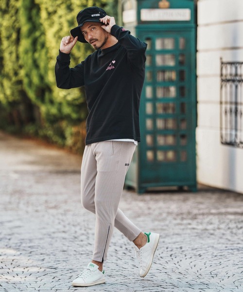 felkod（フィルコッド）の「mlt5269- 3D Logo Print Long Sleeve Tee カットソー（Tシャツ/カットソー・メンズ・ホワイト×ブラック/ホワイト×ピンク/ブラック×ピンク・S/M/L/XL）」の19枚目の写真