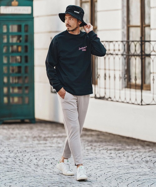 felkod（フィルコッド）の「mlt5269- 3D Logo Print Long Sleeve Tee カットソー（Tシャツ/カットソー・メンズ・ホワイト×ブラック/ホワイト×ピンク/ブラック×ピンク・S/M/L/XL）」の20枚目の写真