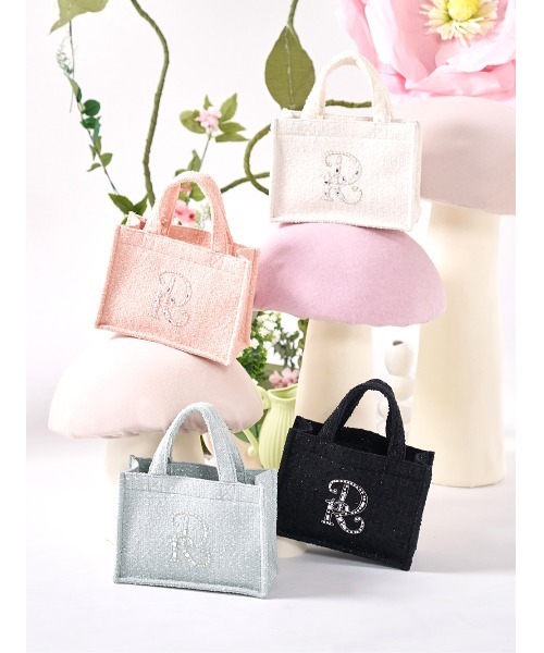 Darich（ダーリッチ）の「DRビジューミニトートバッグ（トートバッグ・レディース・サックスブルー/ブラック/ホワイト/ピンク・FREE）」の5枚目の写真