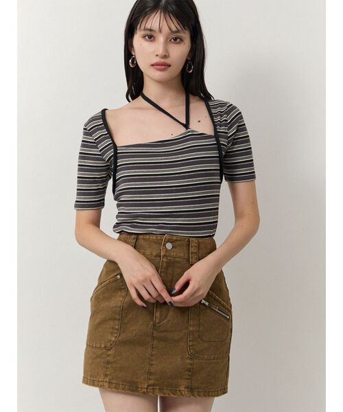 MURUA（ムルーア）の「ボレロライクトップス（Tシャツ/カットソー・レディース・ブラック/ブルー/その他1/ホワイト・FREE）」の4枚目の写真