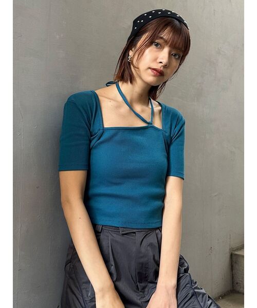 MURUA（ムルーア）の「ボレロライクトップス（Tシャツ/カットソー・レディース・ブラック/ブルー/その他1/ホワイト・FREE）」の19枚目の写真