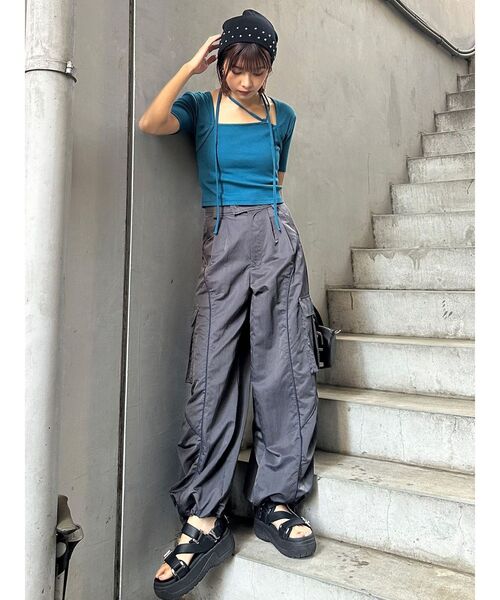 MURUA（ムルーア）の「ボレロライクトップス（Tシャツ/カットソー・レディース・ブラック/ブルー/その他1/ホワイト・FREE）」の12枚目の写真