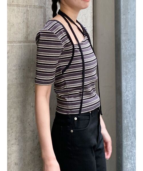 MURUA（ムルーア）の「ボレロライクトップス（Tシャツ/カットソー・レディース・ブラック/ブルー/その他1/ホワイト・FREE）」の7枚目の写真