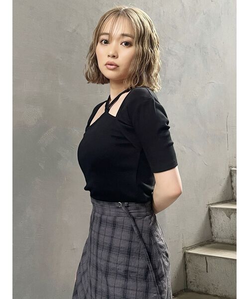 MURUA（ムルーア）の「ボレロライクトップス（Tシャツ/カットソー・レディース・ブラック/ブルー/その他1/ホワイト・FREE）」の14枚目の写真