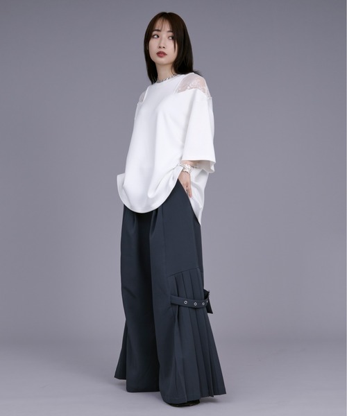エルノロゼット Ellno Loset デザインキャミサロペット 未使用 スネーク刺繍ノースリーブTシャツ（Tシャツ/カットソー）｜Ellno