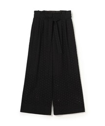 ドゥロワー Drawer エンブロイダリー 総刺繍 キュロット ショート パンツ ドゥロワー Drawer エンブロイダリー 総刺繍 キュロット