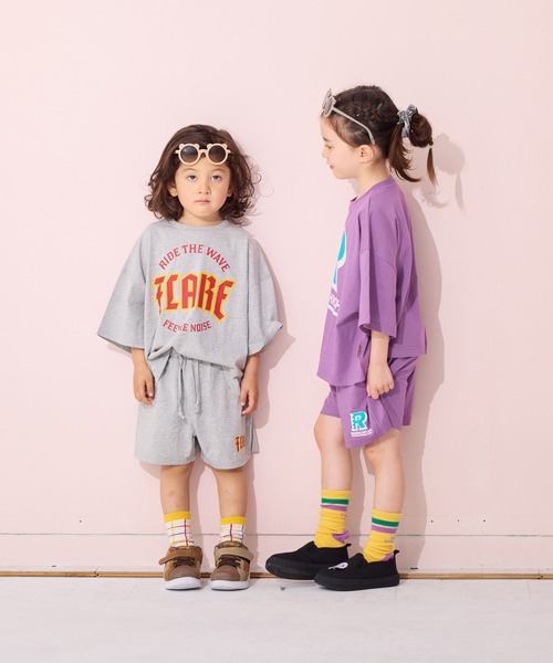 LSP WOW(エルエスピーワオ)の「【LSP WOW!】半袖プリントセットアップ(セットアップ・キッズ・ブラック/パープル/ライトグレー・80/90/100/110/120/130/140/150)」の10枚目の写真