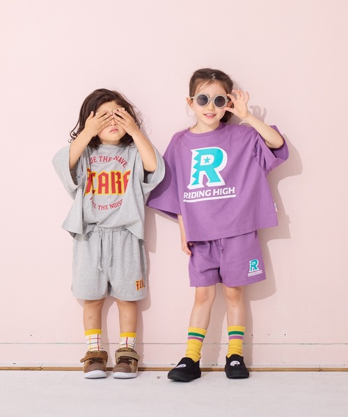 LSP WOW(エルエスピーワオ)の「【LSP WOW!】半袖プリントセットアップ(セットアップ・キッズ・ブラック/パープル/ライトグレー・80/90/100/110/120/130/140/150)」の8枚目の写真
