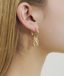 GOLDY（ゴールディ）の「【GOLDY】ハートフープピアス　パール　1250401※（ピアス（両耳用））」