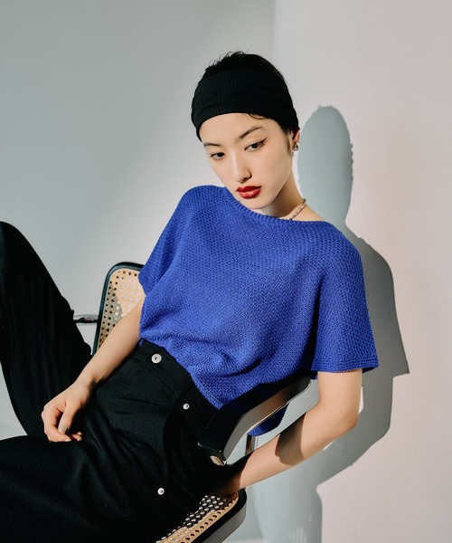 LEPSIM（レプシィム）の「リブヘアバンド　497333（ヘアバンド・レディース・ライトグレー/ブラック/アイボリー・ONE SIZE）」の10枚目の写真