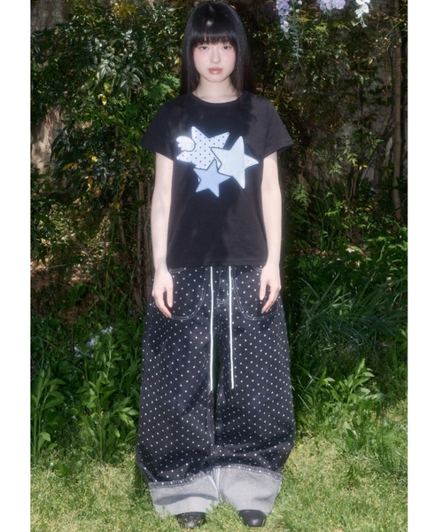 tシャツ A'GEM/9 × .kom 「FANCY CLUB/ファンシークラブ」 Mix Star Angel Patch Tee/ミックススター A'GEM/9 × .kom 『FANCY CLUB/ファンシークラブ』 Mix Star