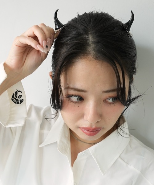 Anges et Demons カンカン帽 ヘアクリップ Anges et Demons カンカン帽 ヘアクリップ