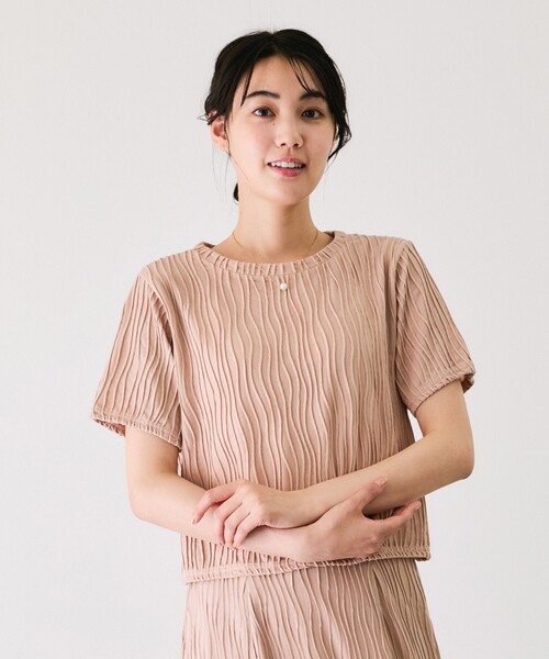 Jayro（ジャイロ）の「なみなみ柄カットソー（Tシャツ/カットソー・レディース・ブラック/ピンク/イエロー/ホワイト系その他・M）」の21枚目の写真