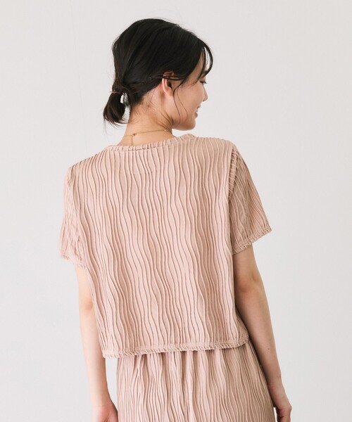 Jayro（ジャイロ）の「なみなみ柄カットソー（Tシャツ/カットソー・レディース・ブラック/ピンク/イエロー/ホワイト系その他・M）」の19枚目の写真