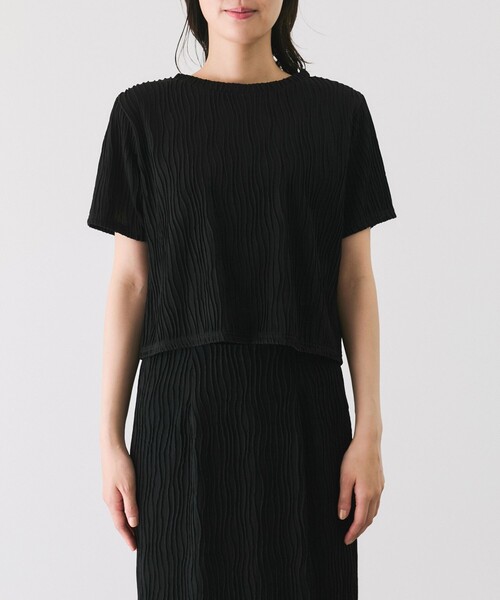 Jayro（ジャイロ）の「なみなみ柄カットソー（Tシャツ/カットソー・レディース・ブラック/ピンク/イエロー/ホワイト系その他・M）」の12枚目の写真