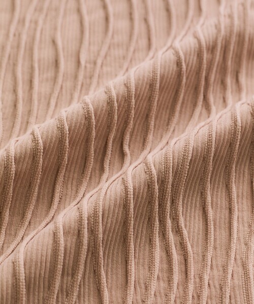 Jayro（ジャイロ）の「なみなみ柄カットソー（Tシャツ/カットソー・レディース・ブラック/ピンク/イエロー/ホワイト系その他・M）」の6枚目の写真