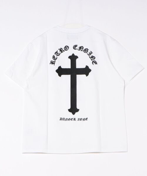 adamsJUGGLER(アダムスジャグラー)の「RTEGエンブロイダリークロスティー(Tシャツ/カットソー・メンズ・ホワイト/ブラック・S/M/L/XL/XXL)」の10枚目の写真