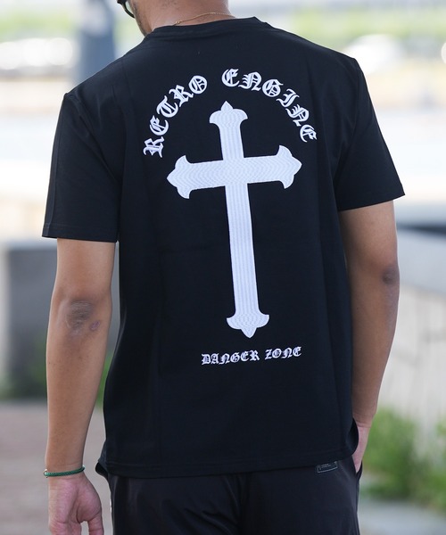 adamsJUGGLER(アダムスジャグラー)の「RTEGエンブロイダリークロスティー(Tシャツ/カットソー・メンズ・ホワイト/ブラック・S/M/L/XL/XXL)」の17枚目の写真
