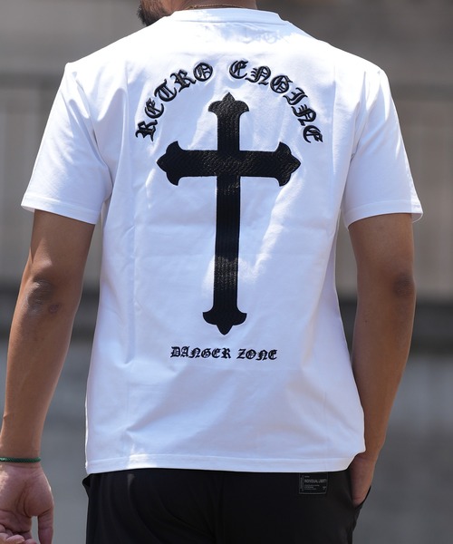 adamsJUGGLER(アダムスジャグラー)の「RTEGエンブロイダリークロスティー(Tシャツ/カットソー・メンズ・ホワイト/ブラック・S/M/L/XL/XXL)」の22枚目の写真