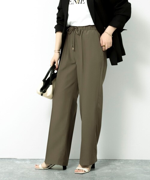 MICO COULIER(ミコクリエ)の「《セットアップ対応》トログログランパンツ(その他パンツ・レディース・ネイビー/カーキ/ブラック・36/38)」の2枚目の写真