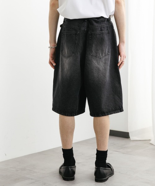 SENSE OF PLACE by URBAN RESEARCH（センスオブプレイスバイアーバンリサーチ）の「ダブルニーワイドデニムショーツ（その他パンツ・メンズ・インディゴブルー/ブラック・MEDIUM/LARGE）」の22枚目の写真