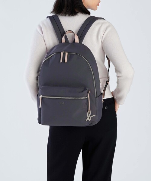 agnes b.(アニエスベー)の「ナイロン ラージ バックパック "Adele" ZAS10-04(バックパック/リュック・レディース・ブラウン系その他・FREE)」の11枚目の写真