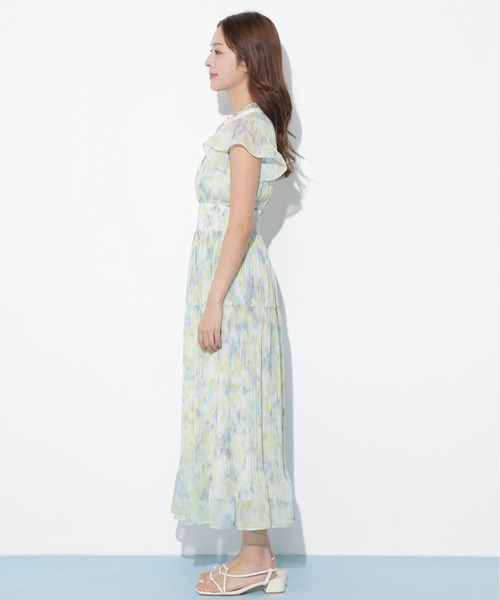 JILL by JILL STUART(ジルバイジルスチュアート)の「スリットネックプリーツワンピース(ワンピース・レディース・ラベンダー/ブルー/グリーン・FREE)」の22枚目の写真