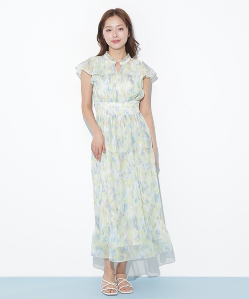JILL by JILL STUART(ジルバイジルスチュアート)の「スリットネックプリーツワンピース(ワンピース・レディース・ラベンダー/ブルー/グリーン・FREE)」の19枚目の写真