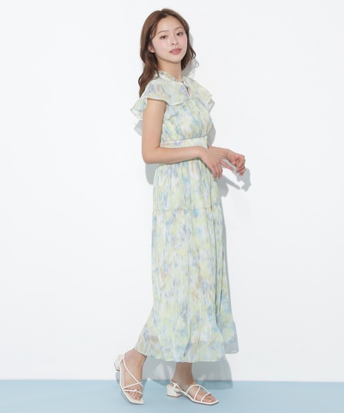 JILL by JILL STUART(ジルバイジルスチュアート)の「スリットネックプリーツワンピース(ワンピース・レディース・ラベンダー/ブルー/グリーン・FREE)」の20枚目の写真