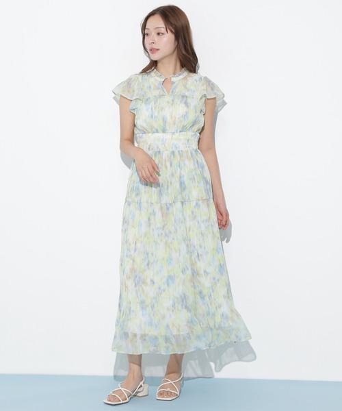 JILL by JILL STUART(ジルバイジルスチュアート)の「スリットネックプリーツワンピース(ワンピース・レディース・ラベンダー/ブルー/グリーン・FREE)」の18枚目の写真