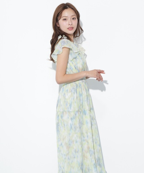JILL by JILL STUART(ジルバイジルスチュアート)の「スリットネックプリーツワンピース(ワンピース・レディース・ラベンダー/ブルー/グリーン・FREE)」の21枚目の写真