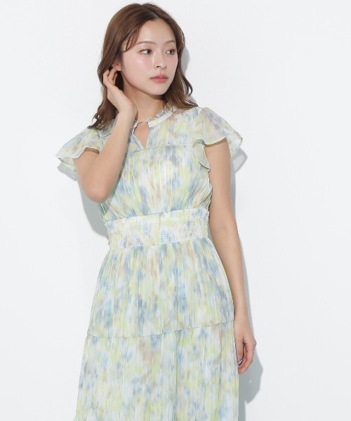 JILL by JILL STUART(ジルバイジルスチュアート)の「スリットネックプリーツワンピース(ワンピース・レディース・ラベンダー/ブルー/グリーン・FREE)」の17枚目の写真