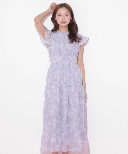 JILL by JILL STUART(ジルバイジルスチュアート)の「スリットネックプリーツワンピース(ワンピース・レディース・ラベンダー/ブルー/グリーン・FREE)」の11枚目の写真