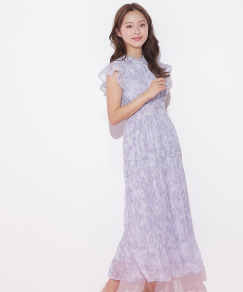 JILL by JILL STUART(ジルバイジルスチュアート)の「スリットネックプリーツワンピース(ワンピース・レディース・ラベンダー/ブルー/グリーン・FREE)」の10枚目の写真