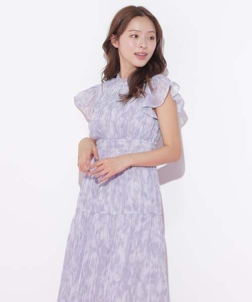 JILL by JILL STUART(ジルバイジルスチュアート)の「スリットネックプリーツワンピース(ワンピース・レディース・ラベンダー/ブルー/グリーン・FREE)」の12枚目の写真