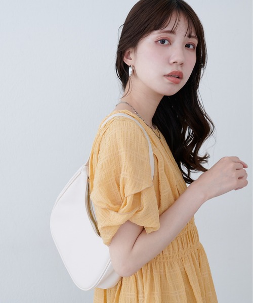 natural couture（ナチュラルクチュール）の「osonoねじり袖ペプラムチュニック（シャツ/ブラウス・レディース・オレンジ/その他1/オフホワイト/サックスブルー/ブラック・FREE）」の17枚目の写真