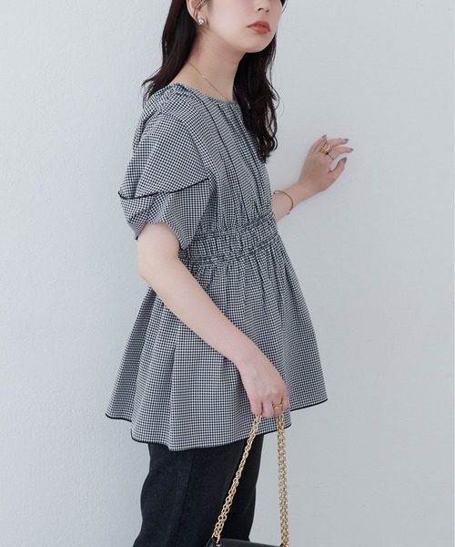 osonoねじり袖ペプラムチュニック 新品】ねじり袖 ペプラムチュニック【未使用】 - メルカリ