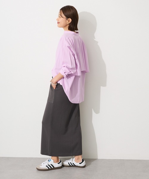 CRAFT STANDARD BOUTIQUE(クラフトスタンダードブティック)の「カットソーIラインスカート◆(スカート・レディース・アイボリー/ダークグレー/イエロー・FREE)」の19枚目の写真