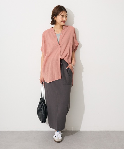 CRAFT STANDARD BOUTIQUE(クラフトスタンダードブティック)の「カットソーIラインスカート◆(スカート・レディース・アイボリー/ダークグレー/イエロー・FREE)」の16枚目の写真