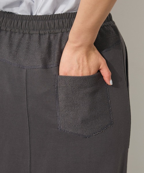 CRAFT STANDARD BOUTIQUE(クラフトスタンダードブティック)の「カットソーIラインスカート◆(スカート・レディース・アイボリー/ダークグレー/イエロー・FREE)」の13枚目の写真