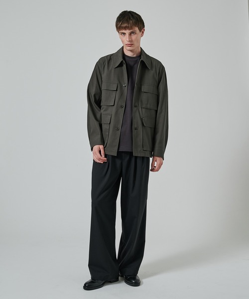 markaware（マーカウェア）の「【markaware/marka】4POCKETS JACKET（ミリタリージャケット・メンズ・ダークグリーン/ブラック・1/2）」の7枚目の写真