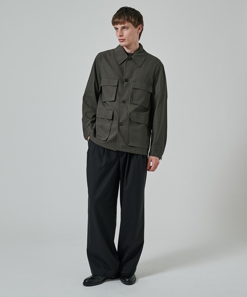 markaware（マーカウェア）の「【markaware/marka】4POCKETS JACKET（ミリタリージャケット・メンズ・ダークグリーン/ブラック・1/2）」の8枚目の写真