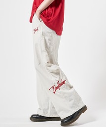 Nylon pants with embroidery design / 刺繍デザイン ナイロンパンツ