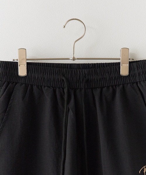 セール】Nylon pants with embroidery design / 刺繍デザイン ナイロン