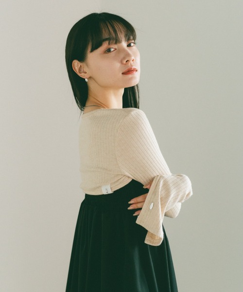 VANNIE U(ヴァニーユー)の「ロングスリーブプレートリブボレロ(カーディガン/ボレロ・レディース・グレー/アイボリー・FREE)」の22枚目の写真