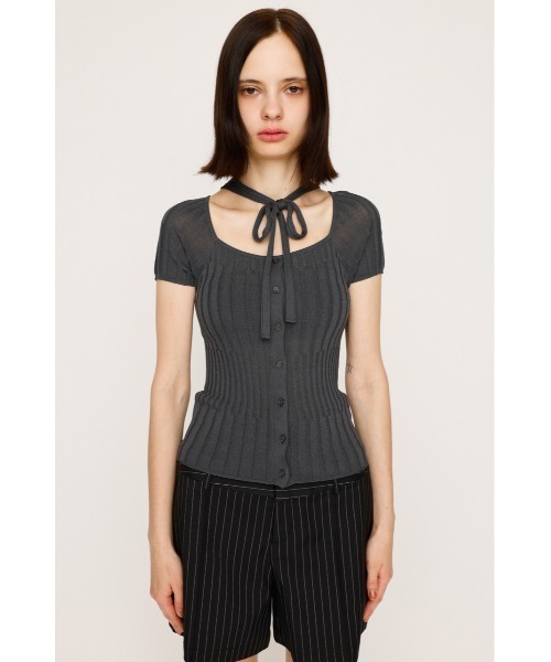 sly タイ デザイン ハイゲージ トップス TIE DESIGN HG TOPS タイデザイン ハイゲージ トップス 夏服
