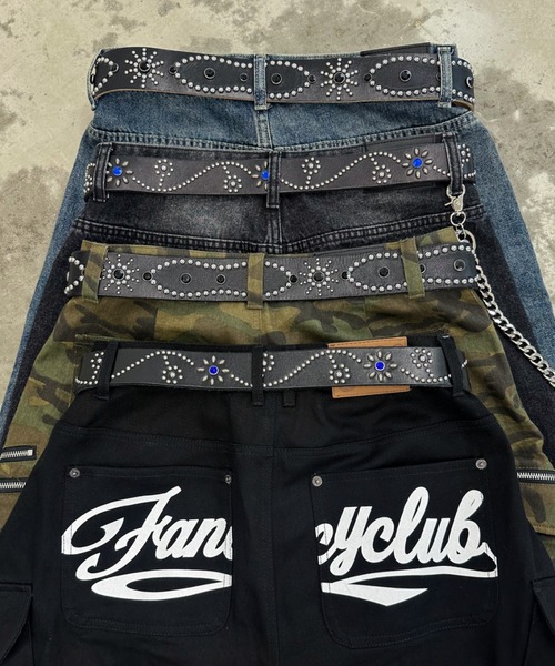 A'GEM/9 × .kom 『A'gem/エージェム』 フラワースタッズベルト A'gem