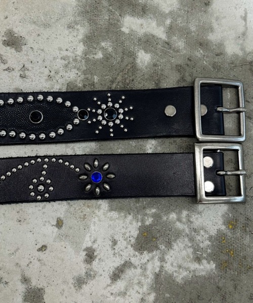 A'GEM/9 × .kom 『A'gem/エージェム』 フラワースタッズベルト A'gem